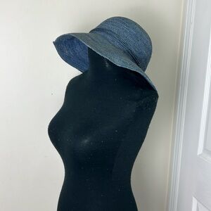 Vintage Bucket Straw Hat Size OS